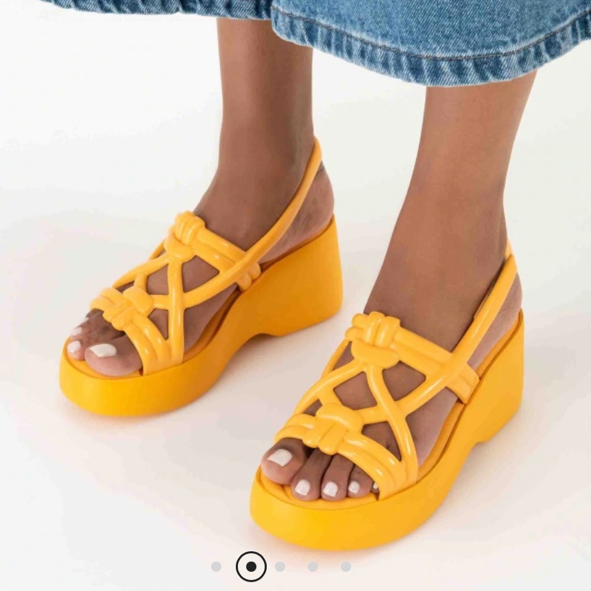 Melissa Sand And Salinas Wedges Platform Sandals